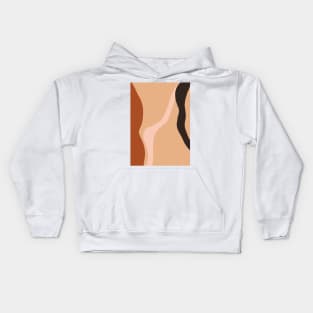 Abstract Earth Tones 3.5 Kids Hoodie